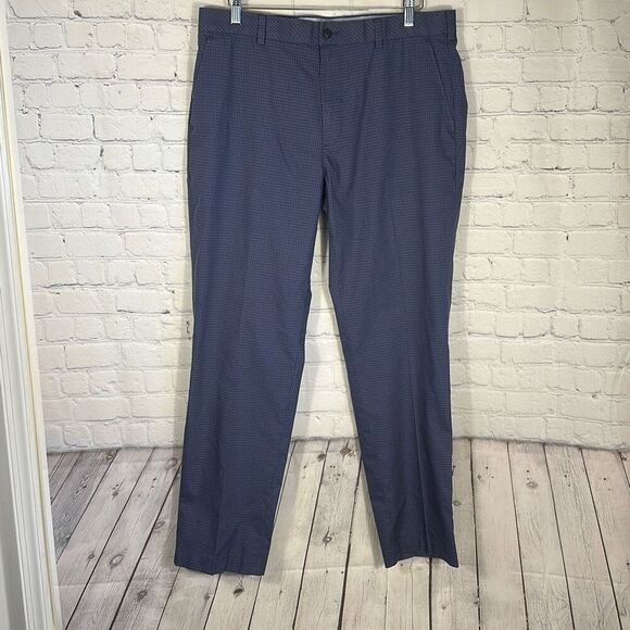 Brooks Brothers Mens Lightweight Advantage Chino Clark Blue Stretch Pants W36/L3 - Picture 1 of 10